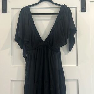 Free people - black maxi dress - size M